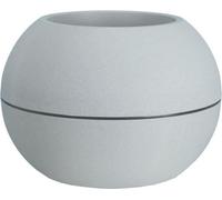 Pot de fleurs RIVIERA Granit Boule, D40 x H28 cm, Polypropylène gris, Décoration jardin terrasse