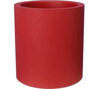 Pot de fleurs - RIVIERA - Granit rond - D29 x H32 cm - 10,5L - Rouge