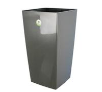 Riviera - Blumentopf Nuance - Viereck - 38 x 38 x H 69 cm - Glittergrau
