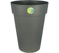 Pot de fleurs RIVIERA Soleilla Rond, Ø 39 x H 52 cm, 38 L, Gris pailleté, Polypropylène