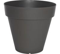 Pot de fleurs RIVIERA SOLEILLA Rond, Ø 49 x H 44,8 cm, Gris, 50 litres, Polypropylène Recyclable