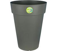 Pot de fleurs RIVIERA Soleilla Rond, Ø 50 x 66 cm, Gris pailleté, 71 L, Avec réserve d'eau