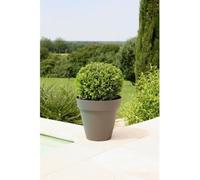 Pot de fleurs RIVIERA Soleilla Rond, Ø 59 x 53,6 cm, 83 L, Gris pailleté, Polypropylène