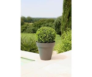 Pot de fleurs RIVIERA Soleilla Rond, Ø 59 x 53,6 cm, 83 L, Gris pailleté, Polypropylène