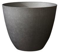 Pot de fleurs Rond, Ø 40 cm, EDA Element, 26,2 L, Intérieur / Extérieur, Ø 39,4 x H. 31,6 cm, Gris Anthracite