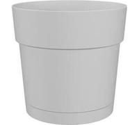 Pot de Fleurs Rond ARTEVASI Capri Large, Plastique, Réservoir d'eau, Diamètre 50 cm, Blanc, 49,5 x 49,5 x 47,2 cm