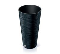 Pot de fleurs rond avec reserve d´eau 7,5 L anthracite - FURU