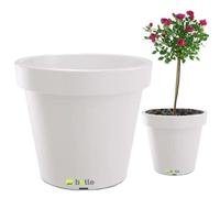 Pot De Fleurs Rond - Botle - Ø 58 Cm - 55 L - Blanc - Design Élégant Multicolore