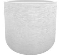 Pot de fleurs Rond EDA Graphit Up, 50 cm, 67 L, Ø 48,5 x H 46,2 cm, Blanc Cérusé