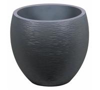 EDA Plastiques Pot EGG GRAPHIT gris antracite - 50 x 45 cm - 46 L
