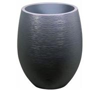 Pot de fleurs Rond Egg Ø 50cm - EDA - Graphit - 53 L - Ø 50 x H. 53 cm - Gris Anthracite