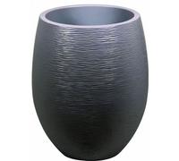 Pot de fleurs Rond Egg, Ø 50cm, EDA Graphit, 53 L, Gris Anthracite