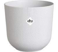 Pot de fleurs rond Elho Jazz, Blanc, Ø 26 x H 24 cm, Intérieur, 100% Recyclé