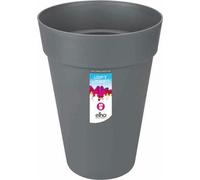 Pot de fleurs rond Elho Loft Urban, Ø 34 x 45,6 cm, 23 l, Gris anthracite, Réservoir d'eau intégré