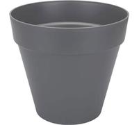 Pot de fleurs rond ELHO Loft Urban, Ø 38,5 cm, H 35,3cm, Gris anthracite, Avec roues