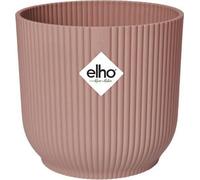 Pot de Fleurs Rond Elho Vibes Fold avec Roues, Ø 35 x H 32 cm, Intérieur, 100% Recyclé, Rose