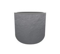 Pot De Fleurs Rond En Plastique Eda Volcania Up Gris Galet - Ø 50 Cm Gris