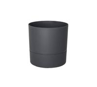 Pot Rond Polypropylène Aquaduo Diam.24.3 Cm Gris Anthracite