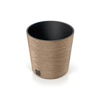 Pot de fleurs rond en bois naturel - Prosperplast - 17L - Diamètre 300 mm - Hauteur 294 mm - Aspect bois - Style bohème