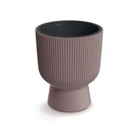 Prosperplast Milly Pot de fleurs moderne en forme de cylindre, résistant au gel, à la chaleur et aux UV, Marsala, 239 mm