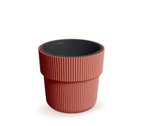 Pot de fleurs rond Milly DBMIR300 cuivre avec insert rainuré