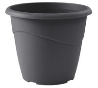 Pot de fleurs rond non percé - EDA - MARINA - 23 L - Ø 40 x H 33,7 cm - Gris anthracite
