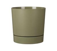 Garden ID - Pot de fleurs Planos avec réservoir d'eau - 32 L - Ø 39 cm x H 38 cm - Vert mousse
