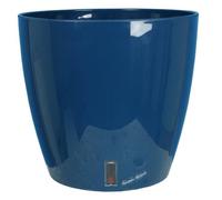 Pot de fleurs rond - RIVIERA - EVA NEW - Plastique - D35 x H33 cm - Bleu