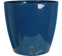 Pot de fleurs rond RIVIERA EVA NEW, Plastique, D45 x H45 cm, Bleu