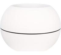 Pot de Fleurs Rond RIVIERA GRANIT BOULE, Plastique, D50 H34,5 cm, Blanc
