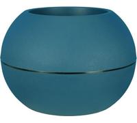 Pot de fleurs rond RIVIERA GRANIT BOULE, Plastique, D50 H34,5 cm, Bleu