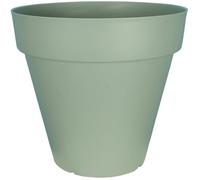Riviera Pot de fleurs rond Soleilla en plastique vert argile - D. 49 x H. 45 cm - 50 L - Polypropylène