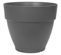 Elho Pot de fleurs Vibia Campana Rond 40 - Plastique 100% recyclé - Ø 39.0 x H 33.4 cm - Anthracite