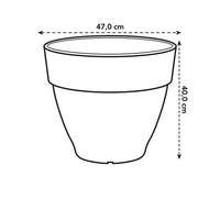 Elho Planter, Plastic Regenerated Polypropylene, Silky White