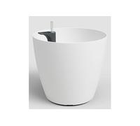 Artevasi - Pot de fleurs San Remo SWS 30 MA - Résistant aux UV, pieds, Ø30,5×H27 cm, 14,5 L - Blanc