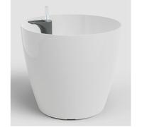 artevasi© SAN REMO Jardinière SWS blanc avec arrosage Ø 42 cm - plastique