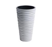 Pot de fleurs Sand Slim (blanc, l 35 x H 62 x P 35 cm)