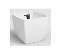 artevasi© SIENA Jardinière blanche avec système d'arrosage 40 cm - Plastique