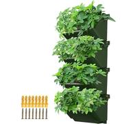 Pot de fleurs suspendu en plastique vert pour balcon