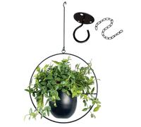Pot de fleurs suspendu minimaliste avec crochet, pour intérieur et extérieur