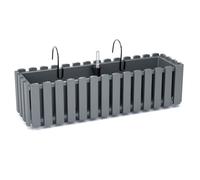 Prosperplast Jardinière de balcon Boardee 58x18x16 cm – Gris de Pierre