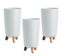 Pot de fleurs universel 3x blanc sur pieds Gracia Tubus Slim DGTL200-S449