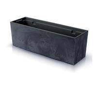 Urbi Case Beton Effect Pot, avec dépôt, dimensions (mm) 580x180x195, couleur anthracite