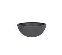 EDA - Vasque Basalt'Up 30 cm - 5,5 L - Décor Imitation Béton - Ø 29,5 x H.12 cm - Gris Anthracite