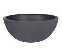 EDA - Vasque Basalt'Up 30 cm - 5,5 L - Décor Imitation Béton - Ø 29,5 x H.12 cm - Gris Anthracite