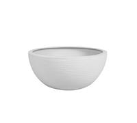 Pot de fleurs vasque en plastique Graphit UP blanc cérusé - Ø 30 cm -