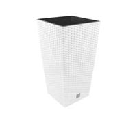 Pot De Jardin - Prosperplast - Rato - 26,6 L - 26,5 X 26,5 X 50 Cm - Blanc Multicolore