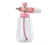 Pot de mousse de lavage de voiture avec raccord rapide de 6,35 mm pour nettoyeur haute pression, buse de pulvérisation grand angle de 60 degrés et bouteille en PA épaisse pour un nettoyage riche en