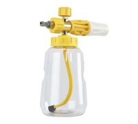 Pot de mousse de lavage de voiture avec raccord rapide de 6,35 mm pour nettoyeur haute pression, buse de pulvérisation grand angle de 60 degrés et bouteille en PA épaisse pour un nettoyage riche en