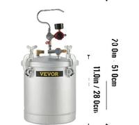 Pot de peinture haute pression, capacité de 10L, pression de service de 45-60 PSI, matériau en acier au carbone solide, 3.0 à 4.0 bar